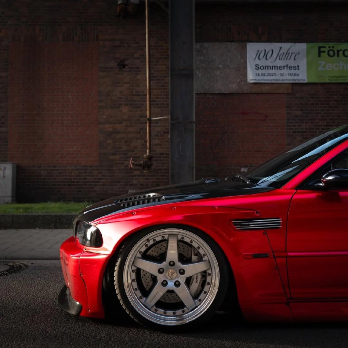 NewCarWrapCom Gloss Metallic Vampire Red Car Wrap - Image 2